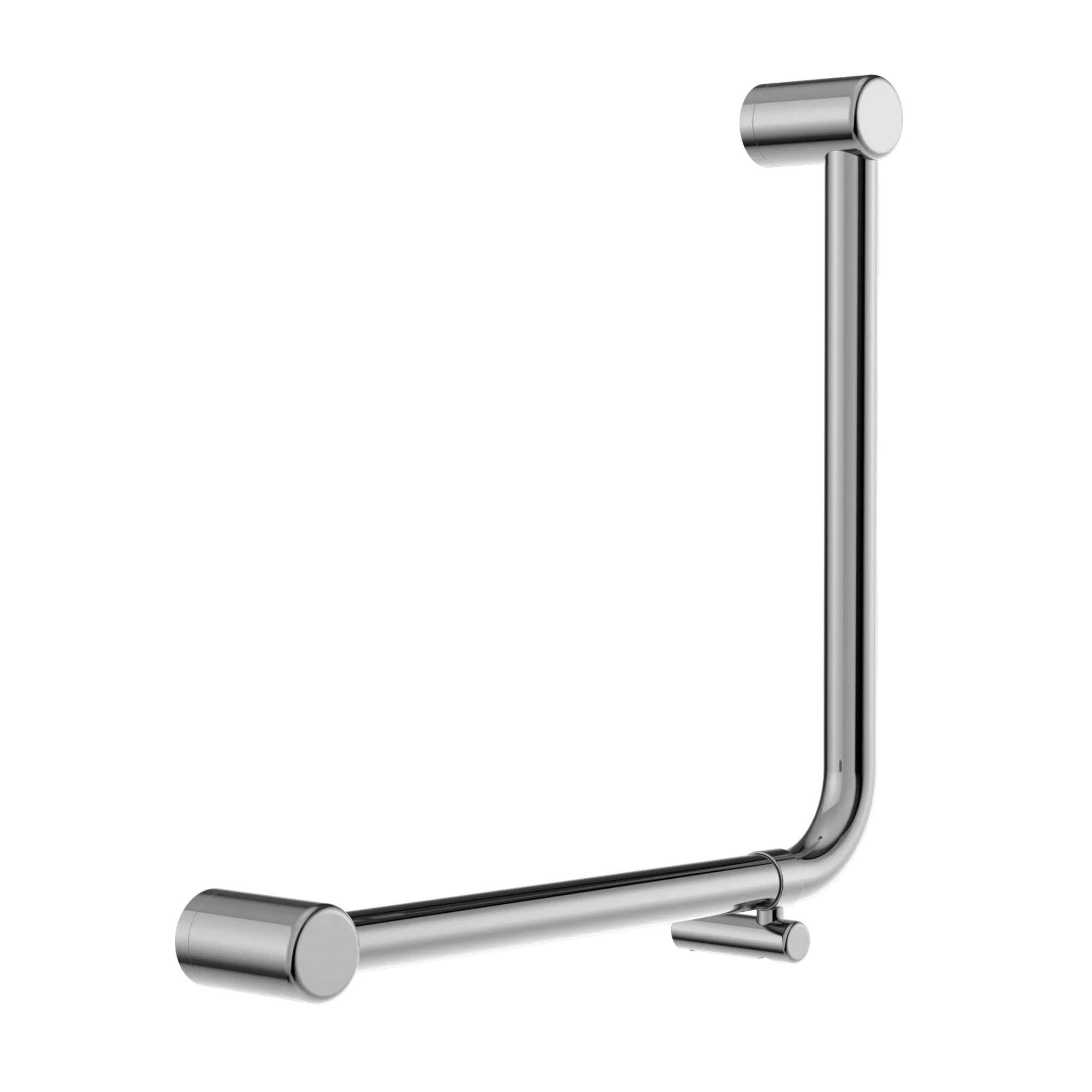 NERO MECCA CARE 32MM AMBULANT 90 DEGREE BENT TUBE GRAB RAIL 450X450MM CHROME