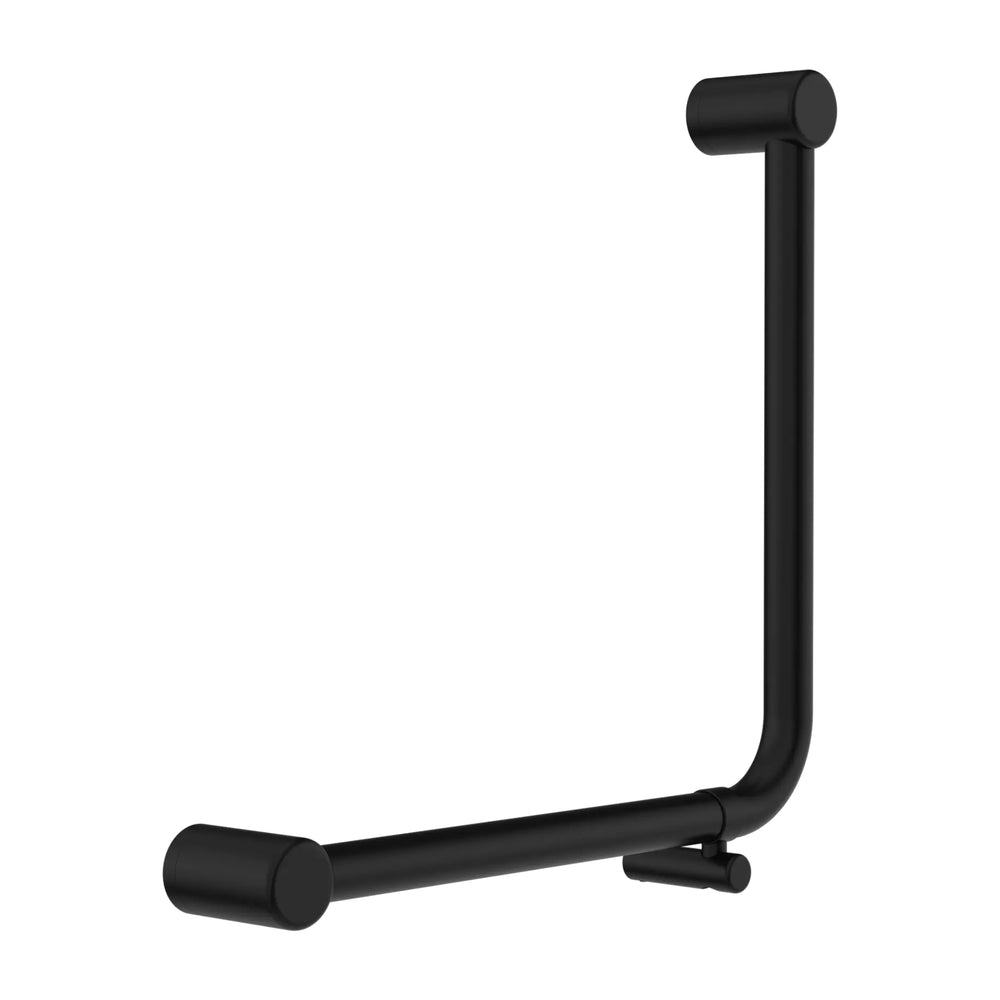 NERO MECCA CARE 32MM AMBULANT 90 DEGREE BENT TUBE GRAB RAIL 450X450MM MATTE BLACK