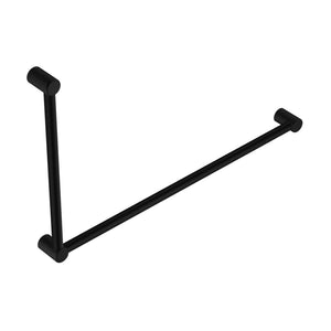 NERO MECCA CARE 32MM DDA ACCESSIBLE TOILET GRAB RAIL SET 90 DEGREE 600X1000MM MATTE BLACK