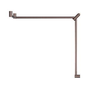 NERO MECCA CARE 32MM DDA ACCESSIBLE TOILET GRAB RAIL SET 90 DEGREE CONTINUOUS 600X1065X1025MM BRUSHED BRONZE