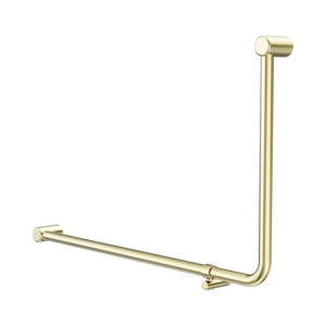 NERO MECCA CARE 32MM DDA ACCESSIBLE TOILET 90 DEGREE BENT TUBE GRAB RAIL 600X1000MM BRUSHED GOLD