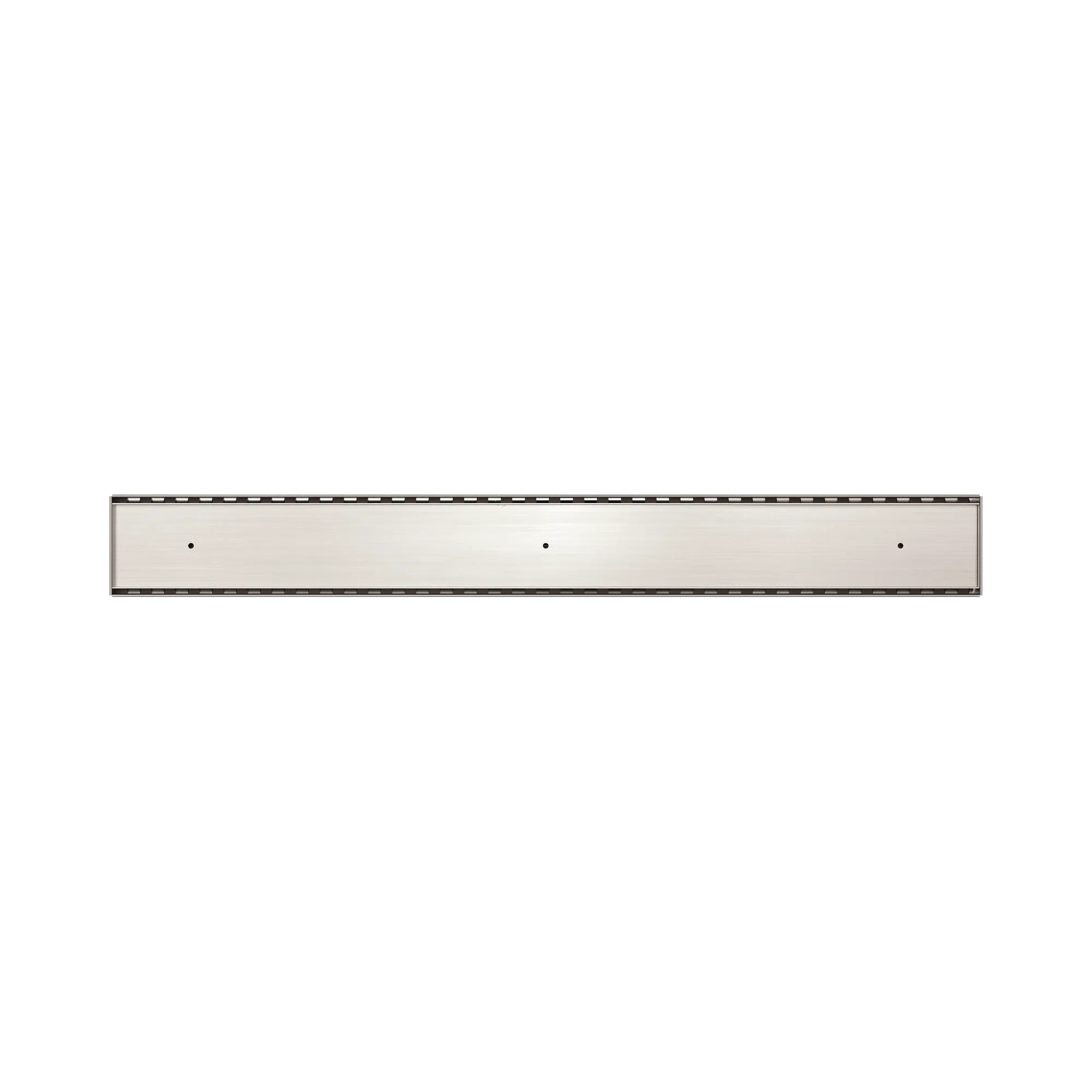 NERO TILE INSERT V CHANNEL 900X106MM FLOOR GRATE WITHOUT OUTLET BRUSHED NICKEL