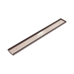 NERO TILE INSERT V CHANNEL 900X106MM FLOOR GRATE WITHOUT OUTLET BRUSHED BRONZE