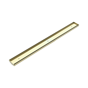 NERO TILE INSERT V CHANNEL 900X82MM FLOOR GRATE WITHOUT OUTLET BRUSHED GOLD