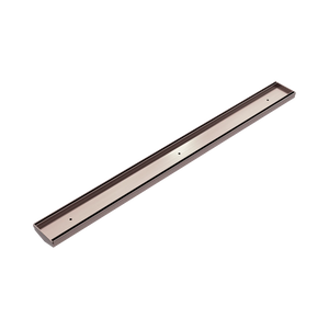 NERO TILE INSERT V CHANNEL 900X82MM FLOOR GRATE WITHOUT OUTLET BRUSHED BRONZE