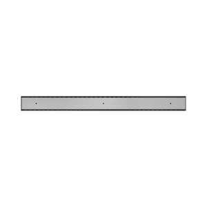 NERO TILE INSERT V CHANNEL 900X82MM FLOOR GRATE WITHOUT OUTLET GUN METAL
