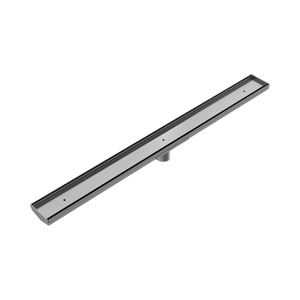 NERO V CHANNEL TILE INSERT FLOOR GRATE 900MM GUN METAL