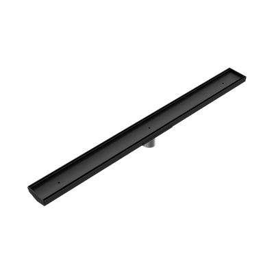 NERO V CHANNEL TILE INSERT FLOOR GRATE 900MM MATTE BLACK