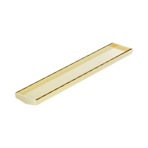 NERO V CHANNEL TILE INSERT FLOOR GRATE WITHOUT OUTLET BRUSHED GOLD (AVAILABLE IN 600MM AND 1200MM)