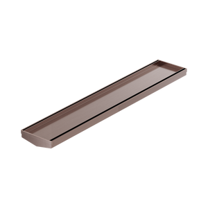 NERO V CHANNEL TILE INSERT FLOOR GRATE WITHOUT OUTLET BRUSHED BRONZE (AVAILABLE IN 600MM AND 1200MM)