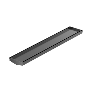 NERO V CHANNEL TILE INSERT FLOOR GRATE WITHOUT OUTLET GUN METAL (AVAILABLE IN 600MM AND 1200MM)