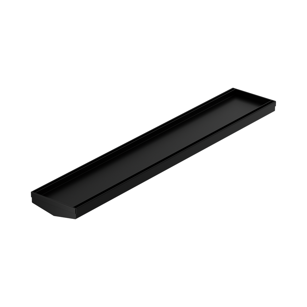 NERO V CHANNEL TILE INSERT FLOOR GRATE WITHOUT OUTLET MATTE BLACK (AVAILABLE IN 600MM AND 1200MM)