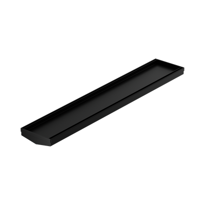 NERO V CHANNEL TILE INSERT FLOOR GRATE WITHOUT OUTLET MATTE BLACK (AVAILABLE IN 600MM AND 1200MM)