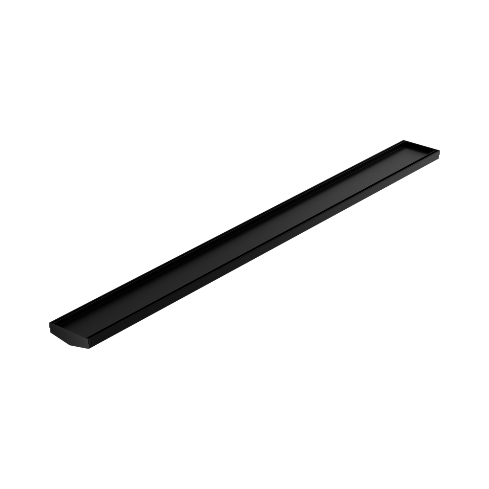 NERO V CHANNEL TILE INSERT FLOOR GRATE WITHOUT OUTLET MATTE BLACK (AVAILABLE IN 600MM AND 1200MM)