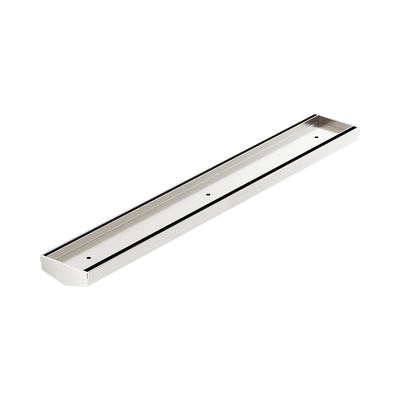 NERO V CHANNEL TILE INSERT FLOOR GRATE WITHOUT OUTLET BRUSHED NICKEL (AVAILABLE IN 600MM AND 1200MM)