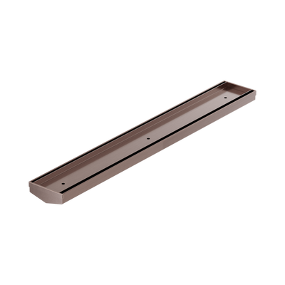 NERO V CHANNEL TILE INSERT FLOOR GRATE WITHOUT OUTLET BRUSHED BRONZE (AVAILABLE IN 600MM AND 1200MM)