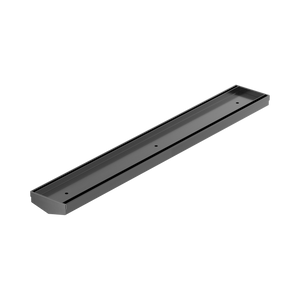 NERO V CHANNEL TILE INSERT FLOOR GRATE WITHOUT OUTLET GUN METAL (AVAILABLE IN 600MM AND 1200MM)