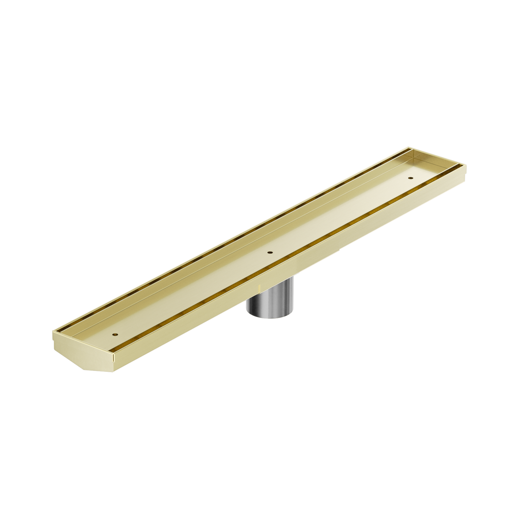 NERO V CHANNEL TILE INSERT FLOOR GRATE BRUSHED GOLD (AVAILABLE IN 600MM AND 1200MM)