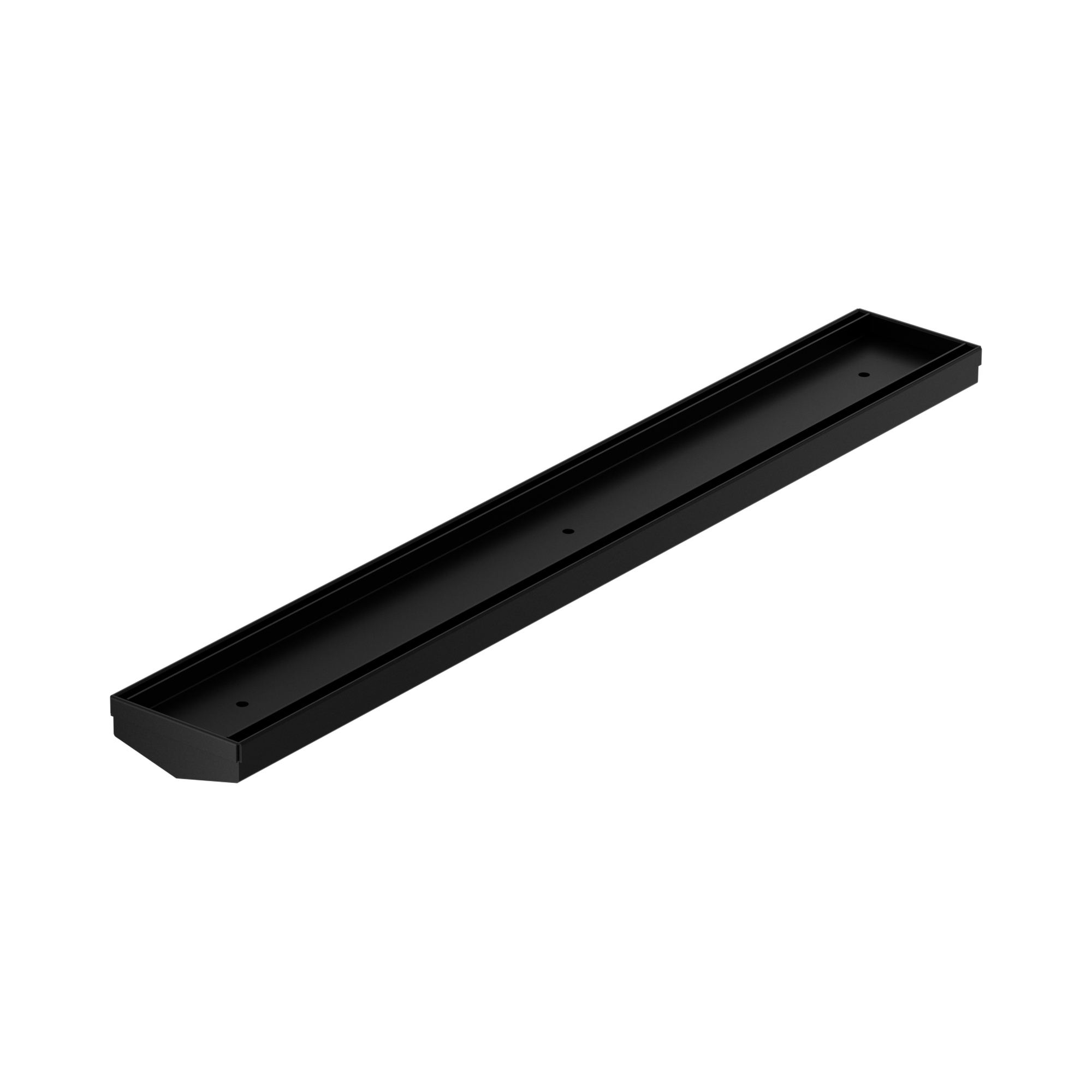 NERO V CHANNEL TILE INSERT FLOOR GRATE WITHOUT OUTLET MATTE BLACK (AVAILABLE IN 600MM AND 1200MM)