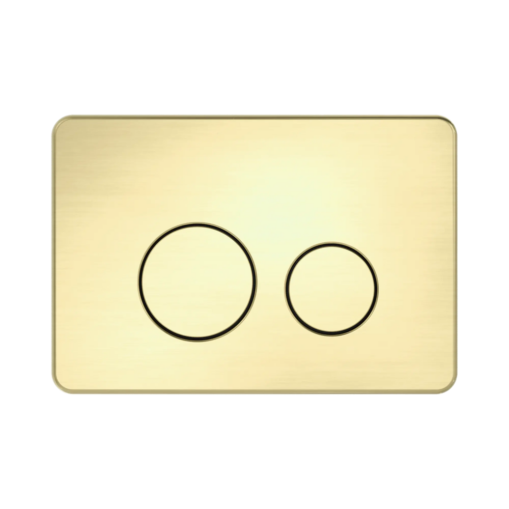 NERO IN WALL TOILET PUSH PLATE BRUSHED GOLD
