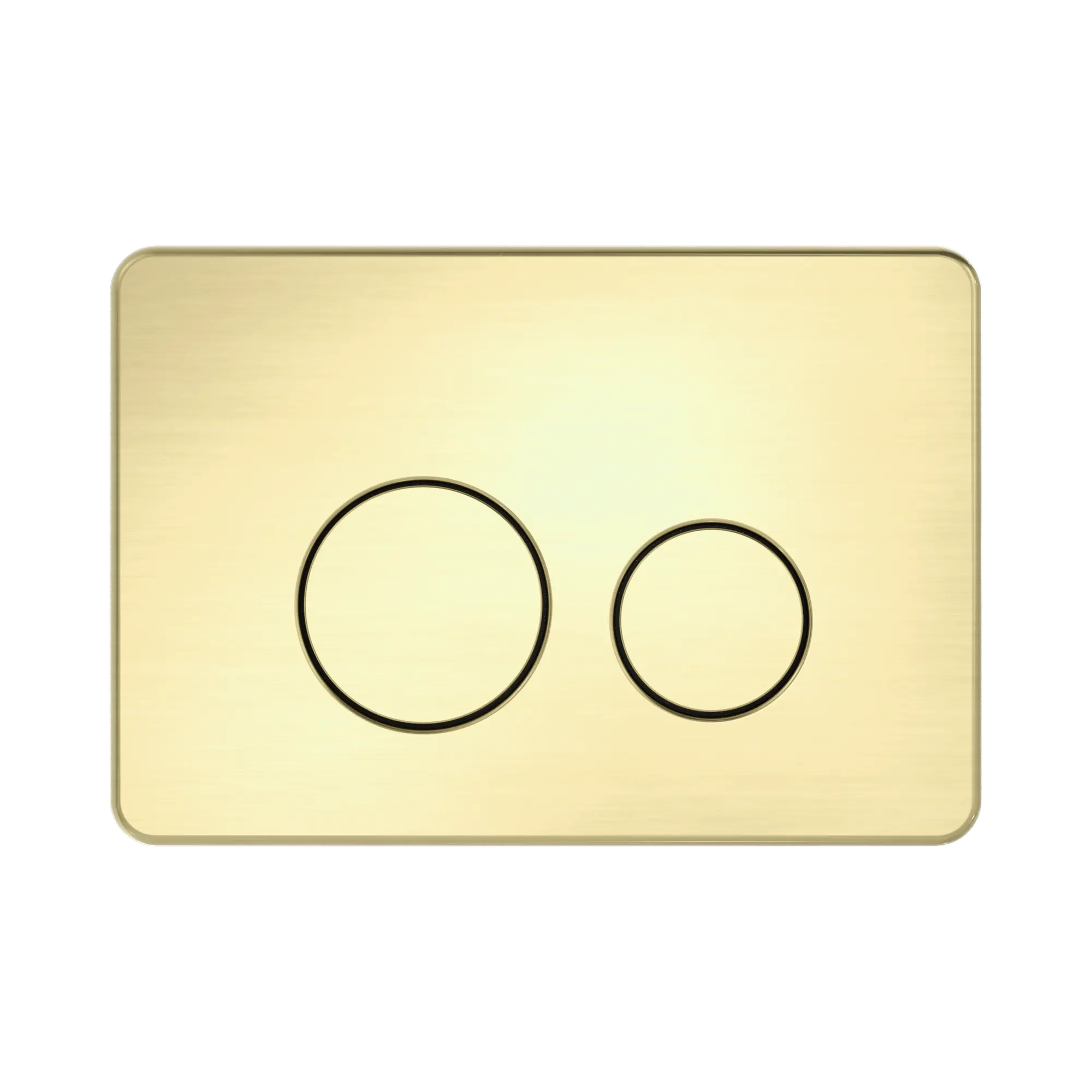 NERO IN WALL TOILET PUSH PLATE BRUSHED GOLD