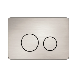 NERO IN WALL TOILET PUSH PLATE BRUSHED NICKEL