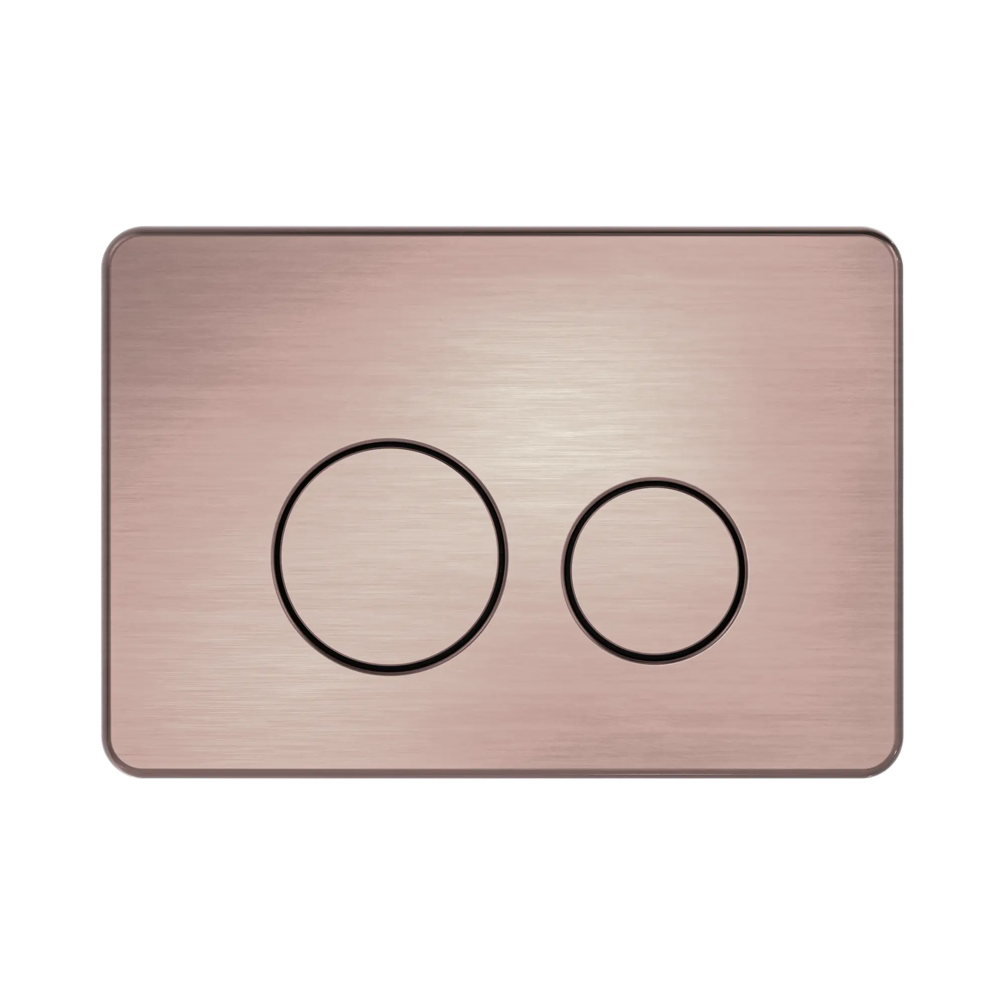 NERO IN WALL TOILET PUSH PLATE BRUSHED BRONZE