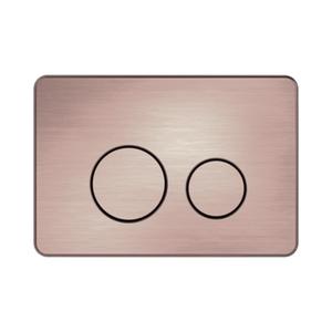 NERO IN WALL TOILET PUSH PLATE BRUSHED BRONZE