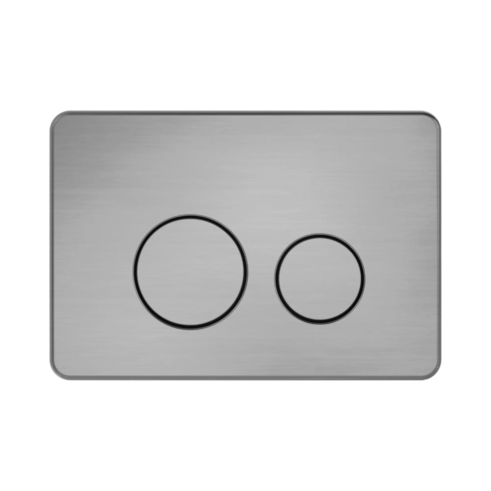 NERO IN WALL TOILET PUSH PLATE GUN METAL