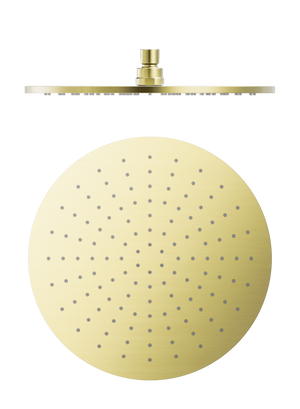 NERO ROUND SHOWER HEAD 300MM BRUSHED GOLD