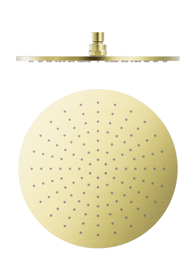 NERO ROUND SHOWER HEAD 300MM BRUSHED GOLD