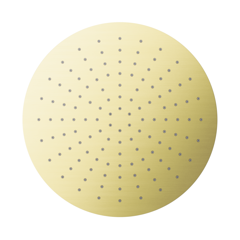 NERO ROUND SHOWER HEAD 300MM BRUSHED GOLD