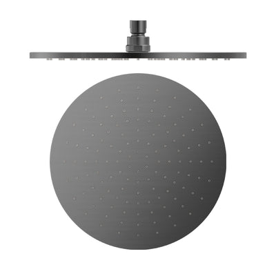 NERO ROUND SHOWER HEAD 300MM GUN METAL
