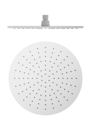 NERO ROUND SHOWER HEAD 300MM MATTE WHITE