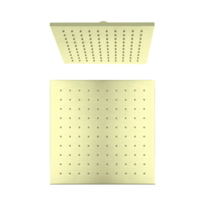 NERO 250MM SQUARE SHOWER HEAD BRUSHED GOLD