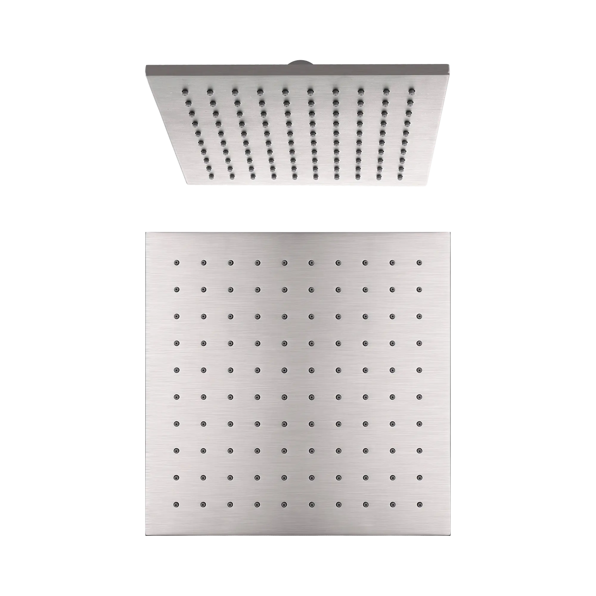 NERO 250MM SQUARE SHOWER HEAD BRUSHED NICKEL