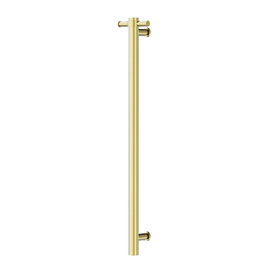 NERO MECCA NON-HEATED VERTICAL TOWEL RAIL BRUSHED GOLD 900MM