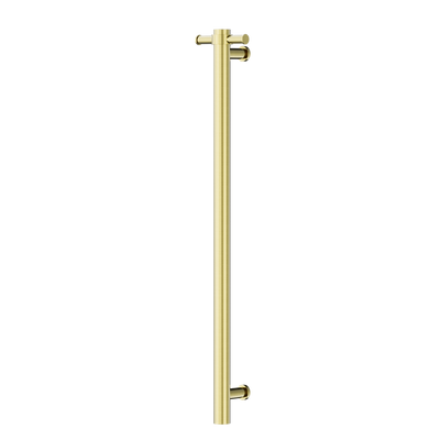 NERO MECCA NON-HEATED VERTICAL TOWEL RAIL BRUSHED GOLD 900MM
