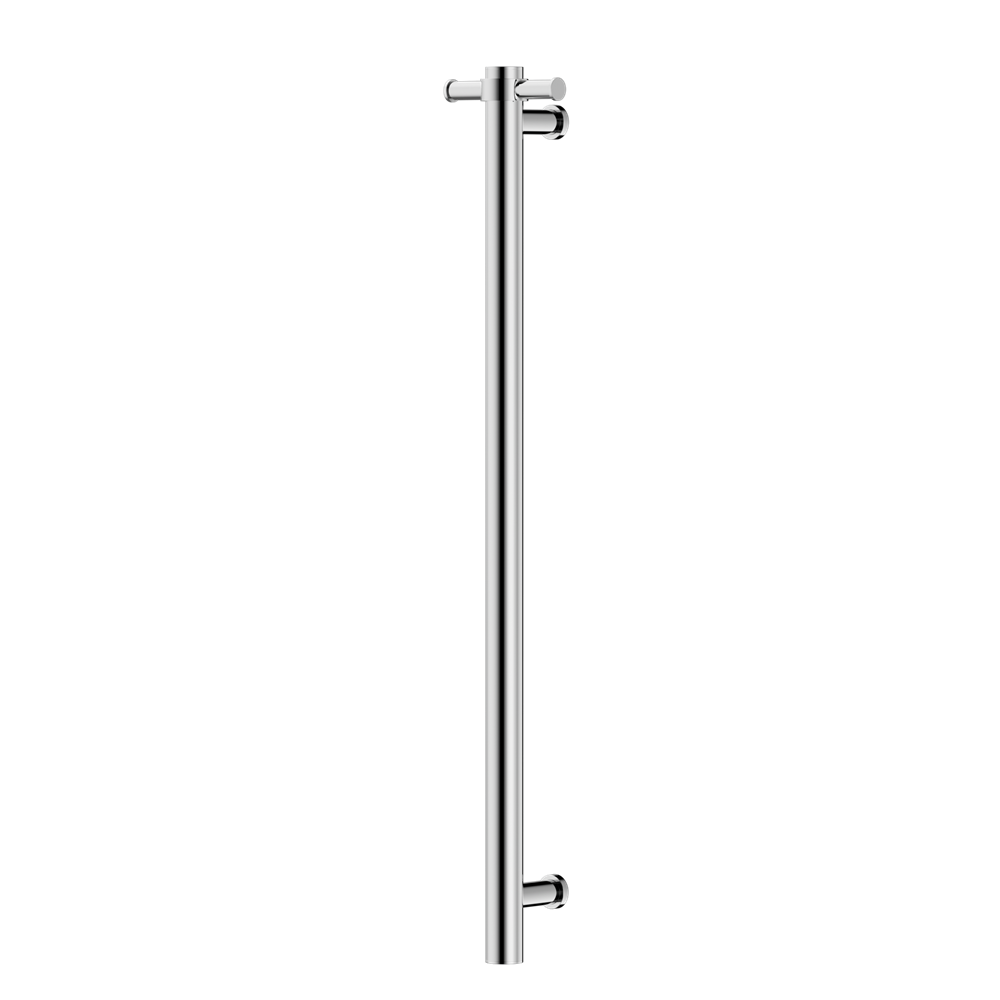 NERO MECCA NON-HEATED VERTICAL TOWEL RAIL CHROME 900MM