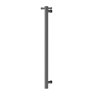 NERO MECCA NON-HEATED VERTICAL TOWEL RAIL GRAPHITE 900MM