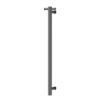 NERO MECCA NON-HEATED VERTICAL TOWEL RAIL GRAPHITE 900MM