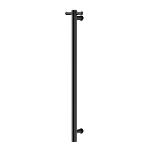 NERO MECCA NON-HEATED VERTICAL TOWEL RAIL MATTE BLACK 900MM
