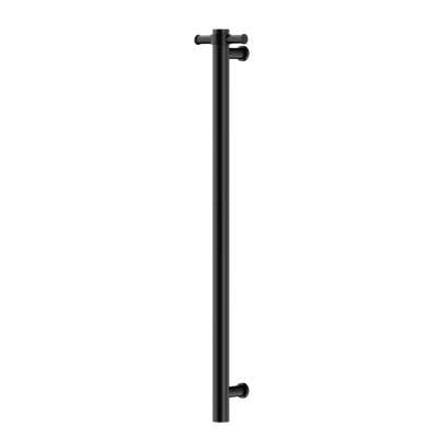 NERO MECCA NON-HEATED VERTICAL TOWEL RAIL MATTE BLACK 900MM