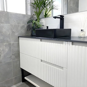 OTTI NOOSA MATTE WHITE 1200MM SINGLE BOWL FLOOR STANDING VANITY