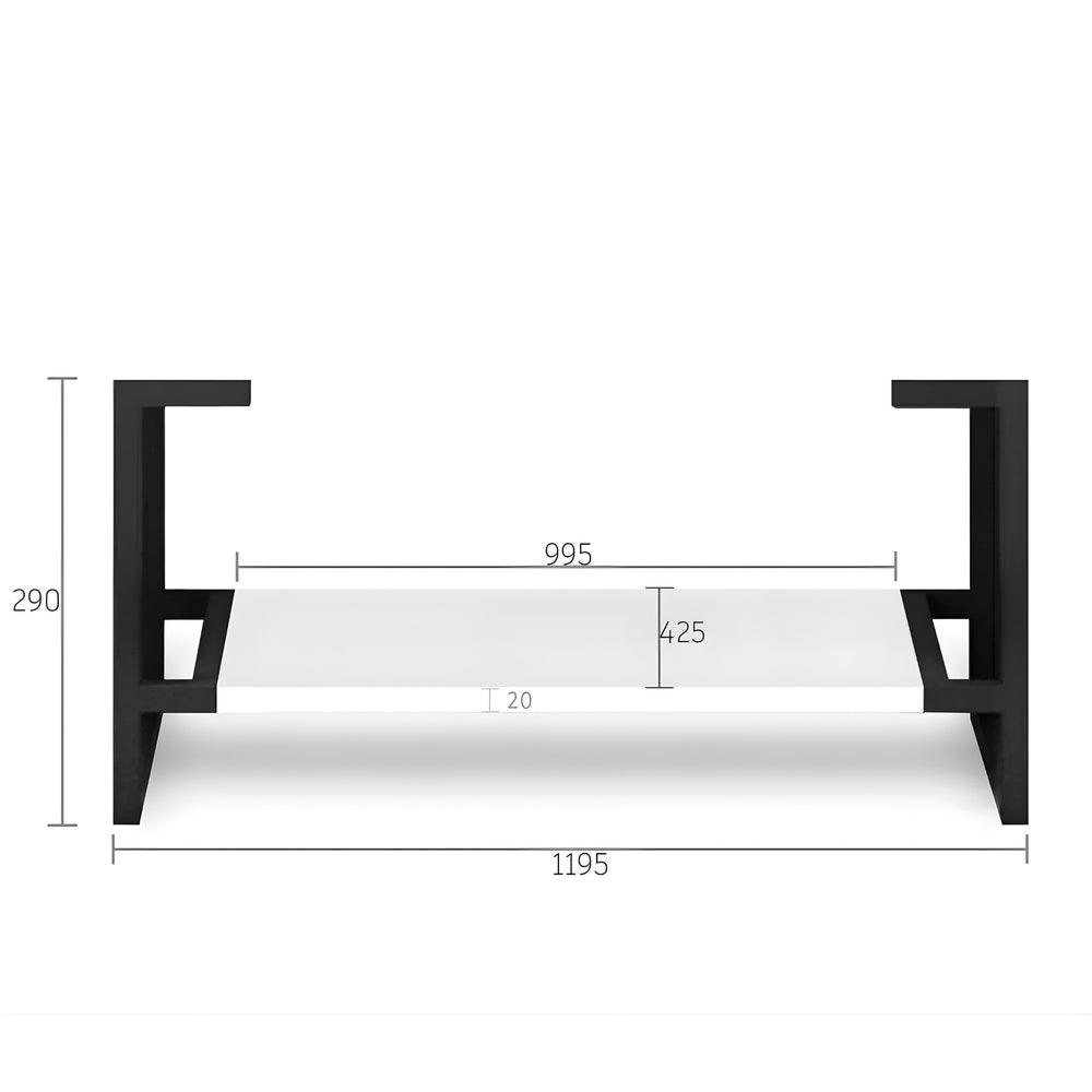 OTTI NOOSA MATTE WHITE 1200MM SINGLE BOWL FLOOR STANDING VANITY