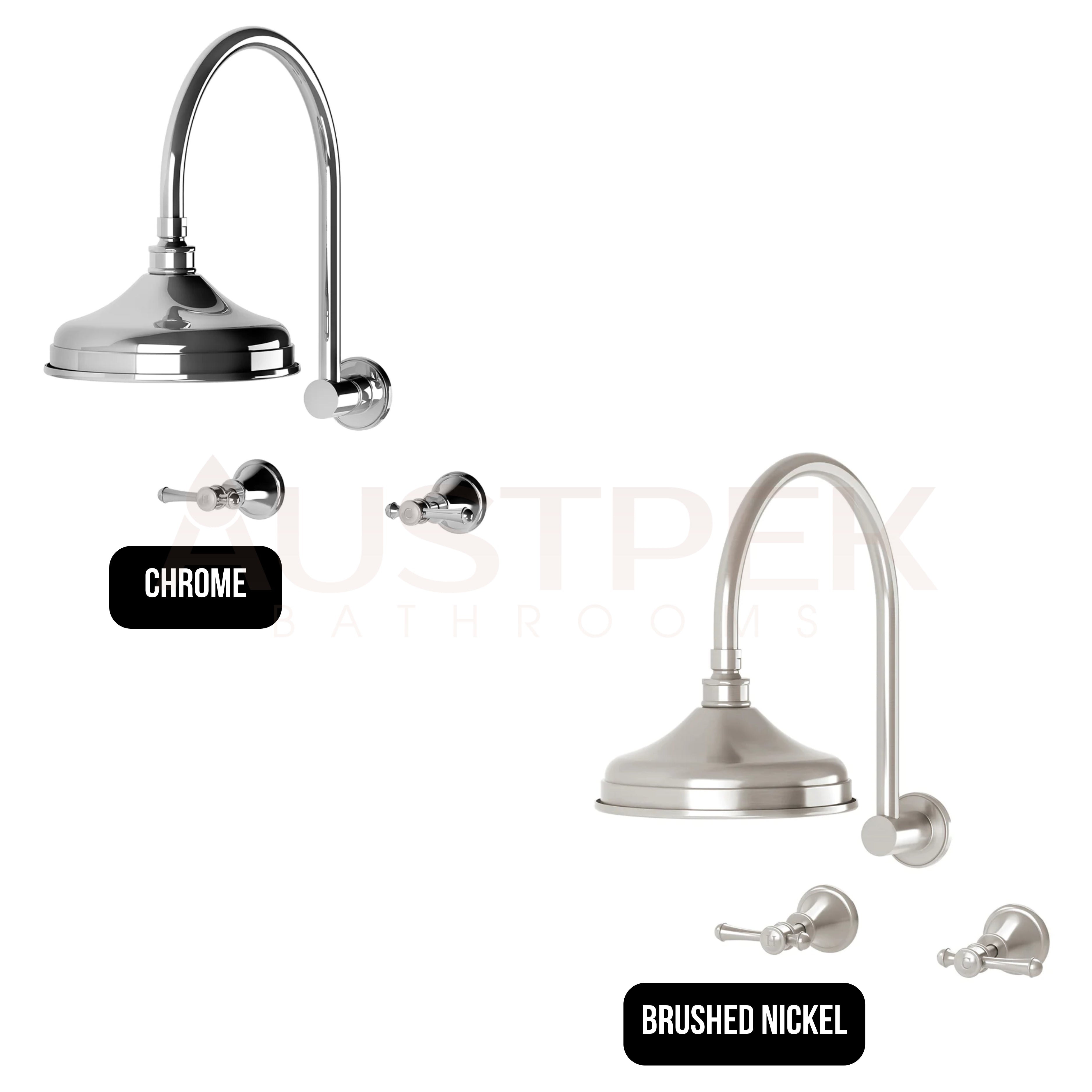 PHOENIX NOSTALGIA LEVER SHOWER SET CHROME