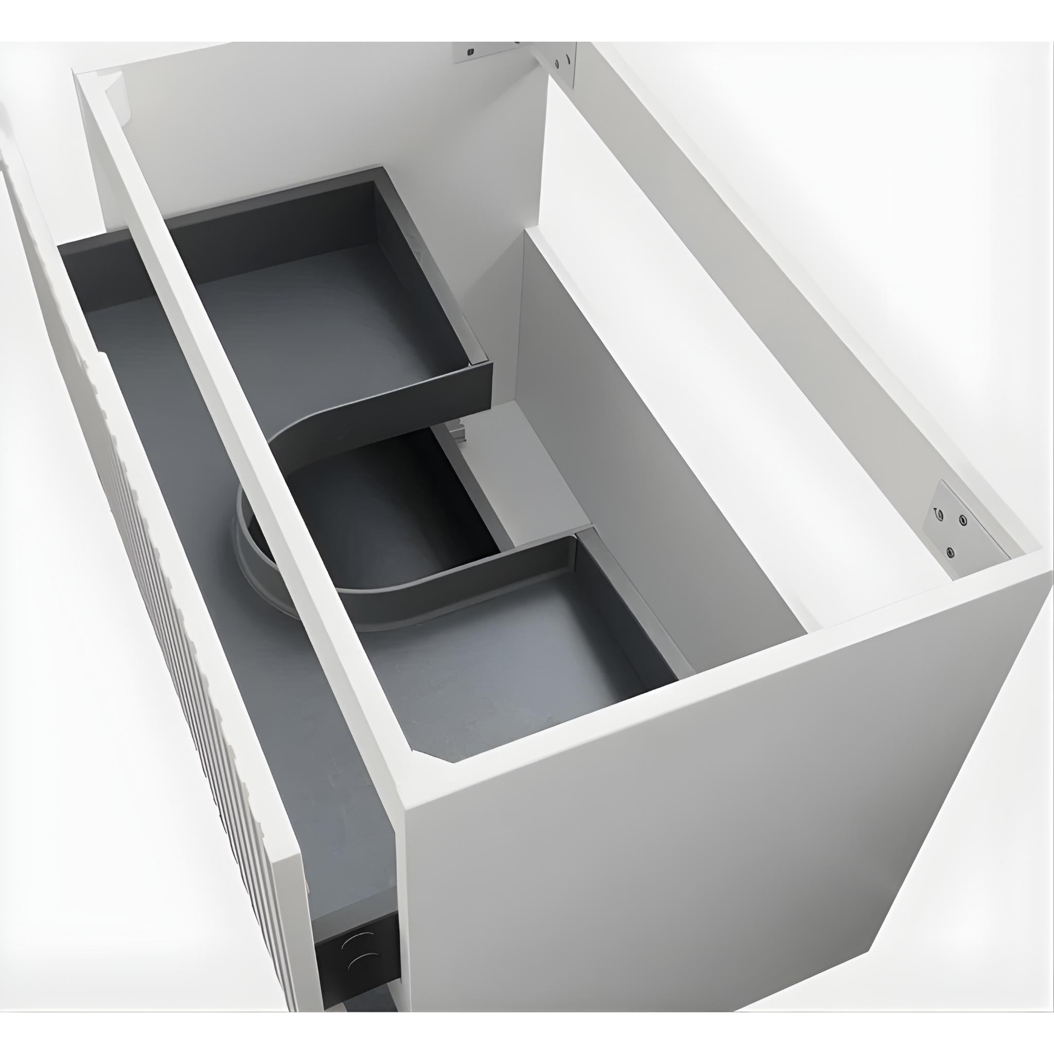 OTTI NOOSA MATTE WHITE 1500MM DOUBLE BOWL FLOOR STANDING VANITY