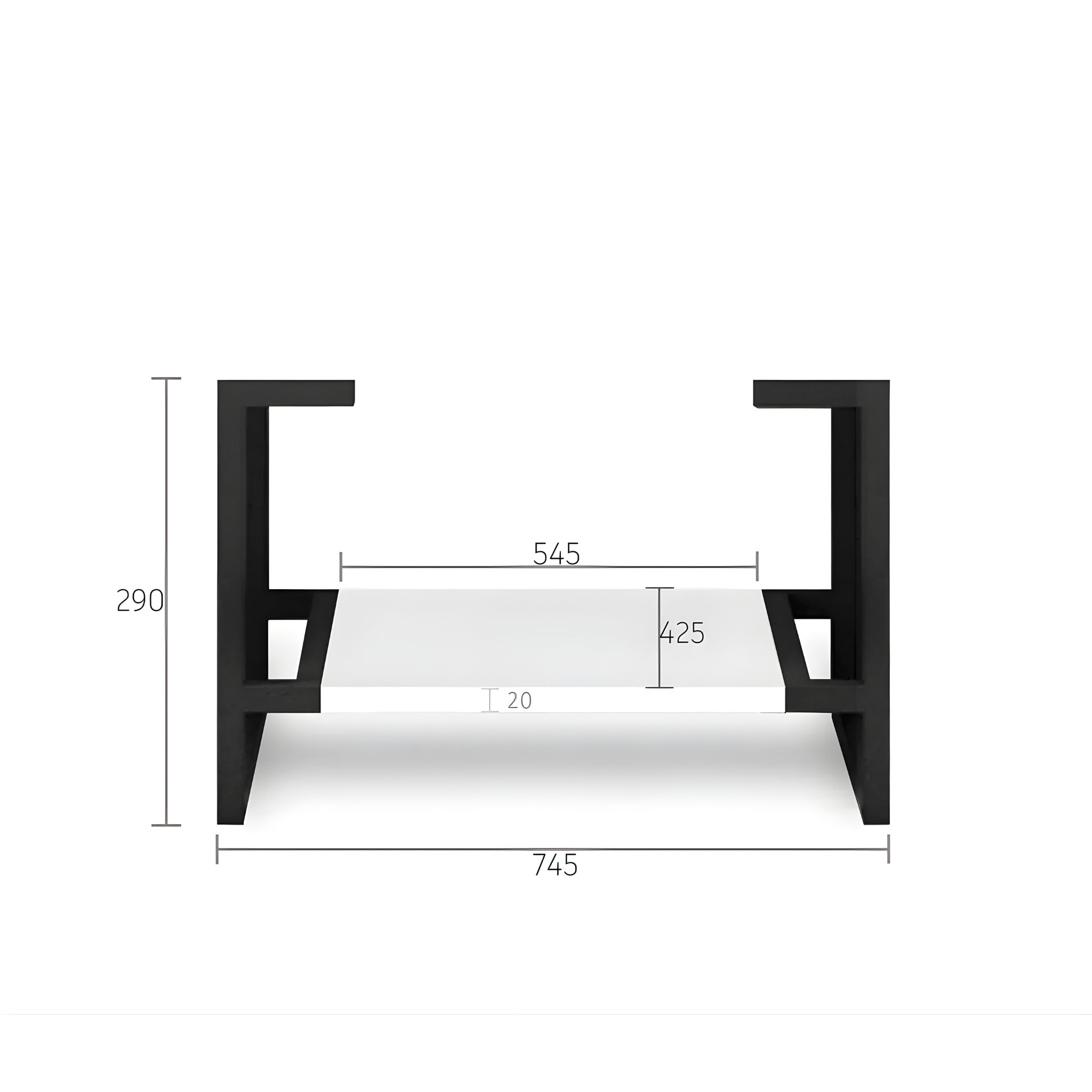 OTTI NOOSA MATTE WHITE 750MM SINGLE BOWL FLOOR STANDING VANITY