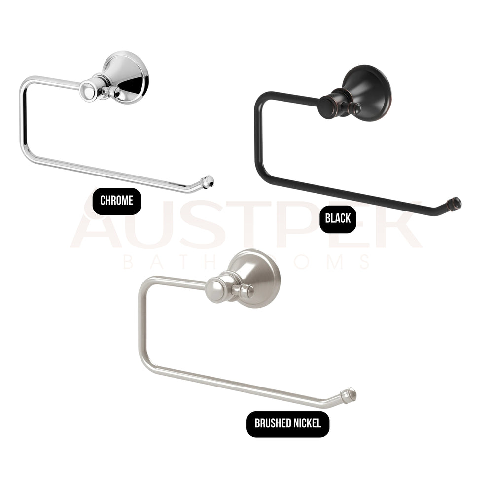PHOENIX NOSTALGIA HAND TOWEL HOLDER BRUSHED NICKEL 202MM