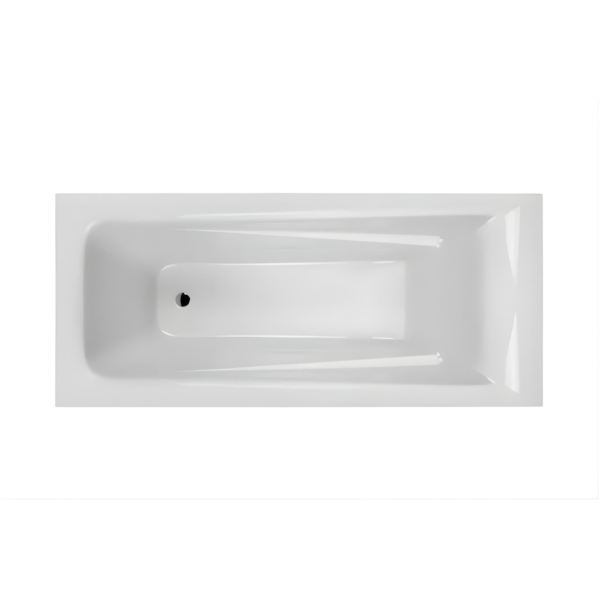 DECINA NOVARA INSET BATH GLOSS WHITE (AVAILABLE IN 1525MM, 1650MM AND 1665MM)